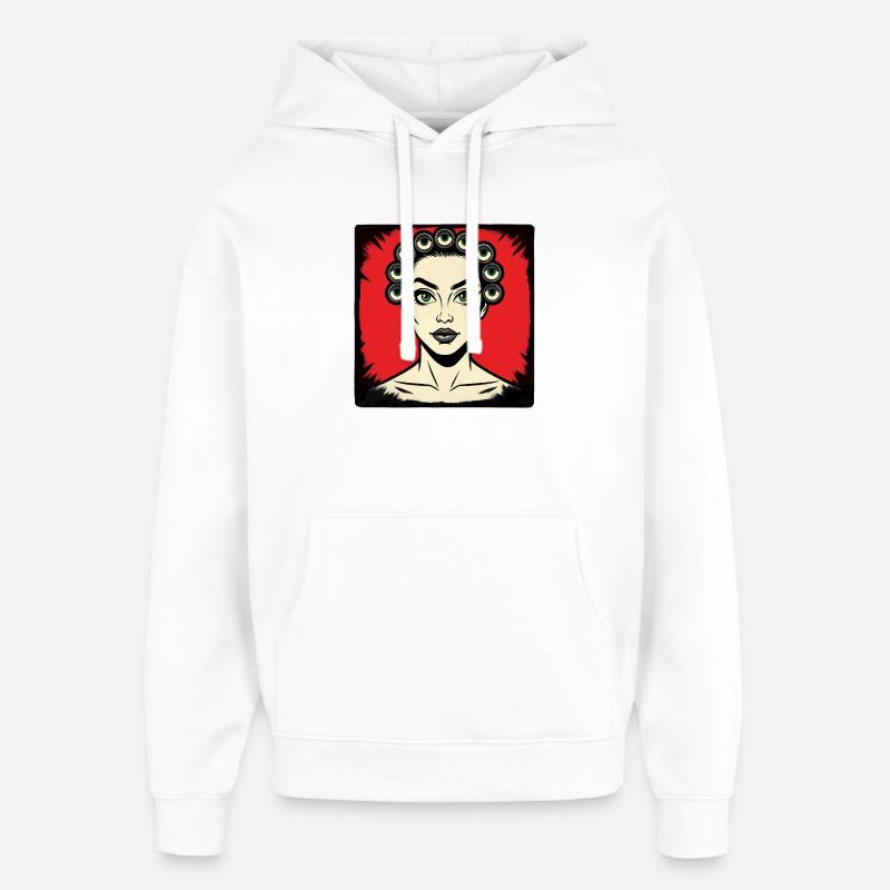 ICH SEHE DICH – nette Leute - Oversized Unisex Hoodie von Stanley/Stella - Weiß