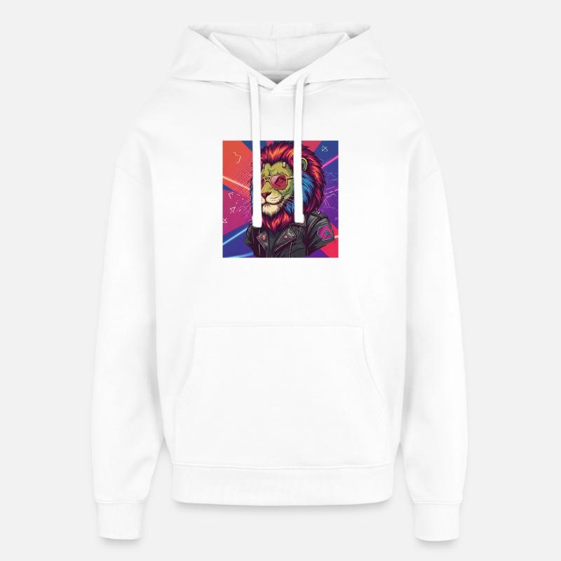 Frankensteen : Le Roi Rebelle - Sweat à capuche unisexe Stanley/Stella Oversized - blanc
