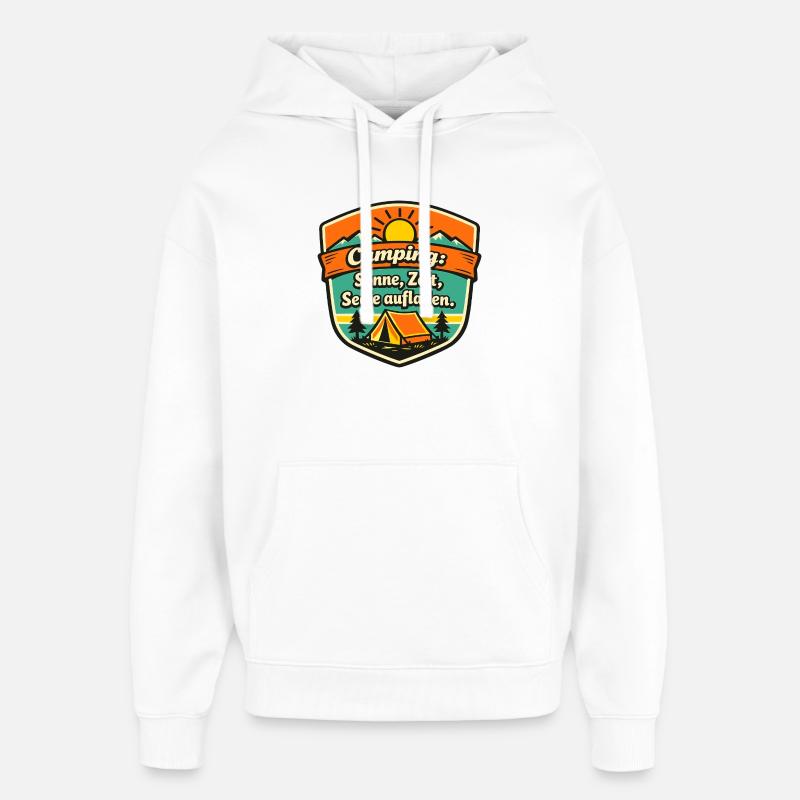 Campeur - Sweat à capuche unisexe Stanley/Stella Oversized - blanc