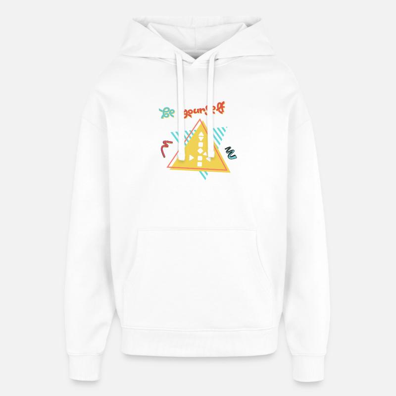 Sois toi-même - Sweat à capuche unisexe Stanley/Stella Oversized - blanc