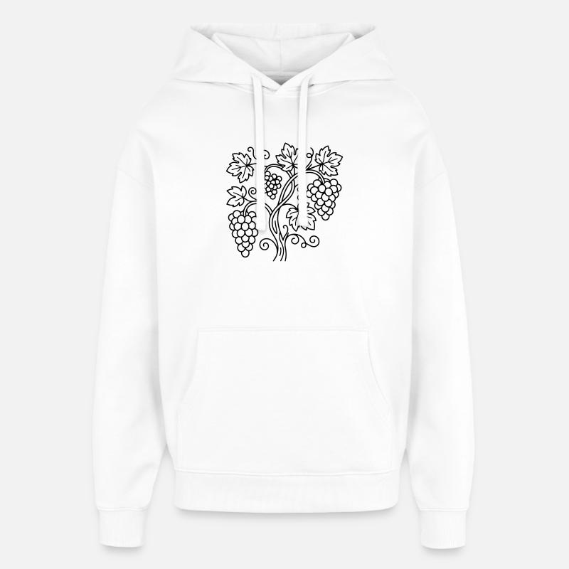 Vignoble - Sweat à capuche unisexe Stanley/Stella Oversized - blanc