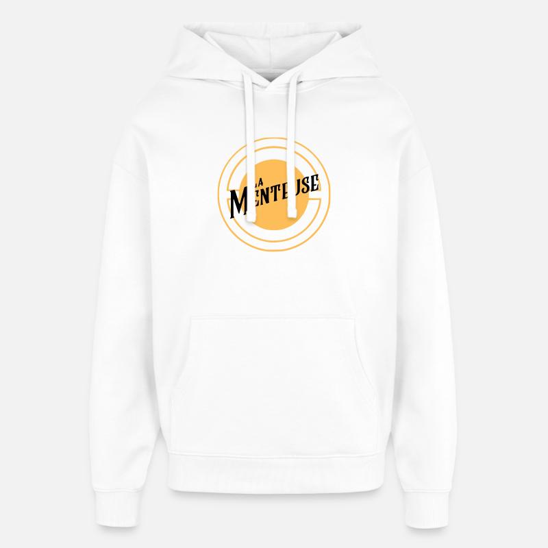La Menteuse - Sweat à capuche unisexe Stanley/Stella Oversized - blanc