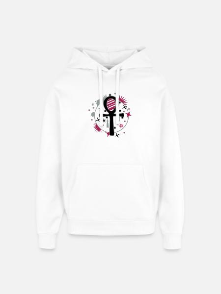 Ankh - Sweat à capuche unisexe Stanley/Stella Oversized - blanc