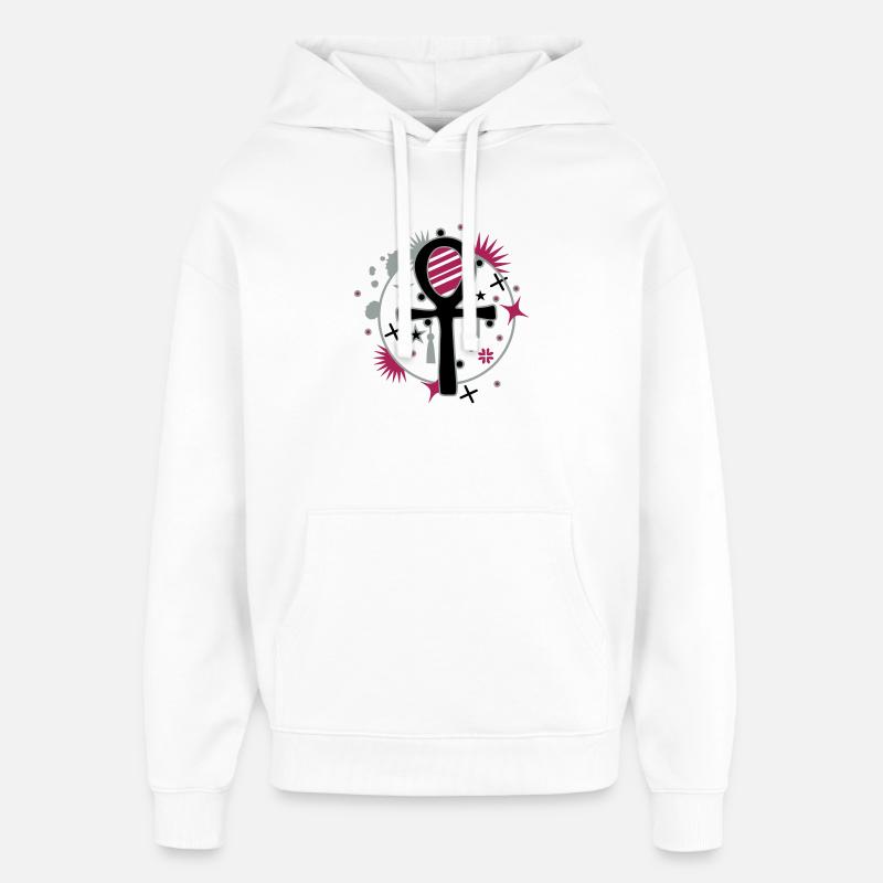 Ankh - Sweat à capuche unisexe Stanley/Stella Oversized - blanc