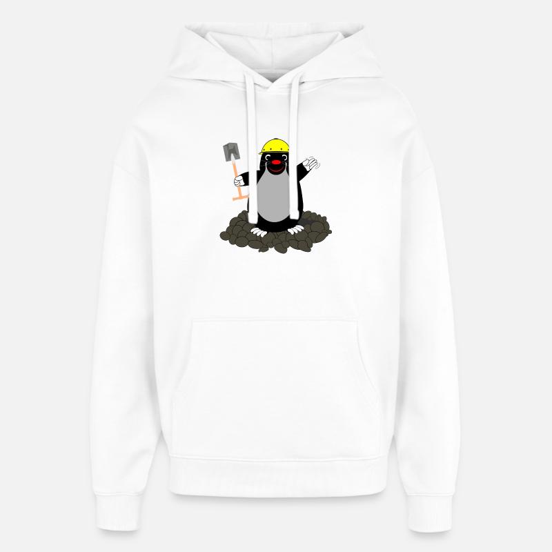 BuddelMaul - Sweat à capuche unisexe Stanley/Stella Oversized - blanc