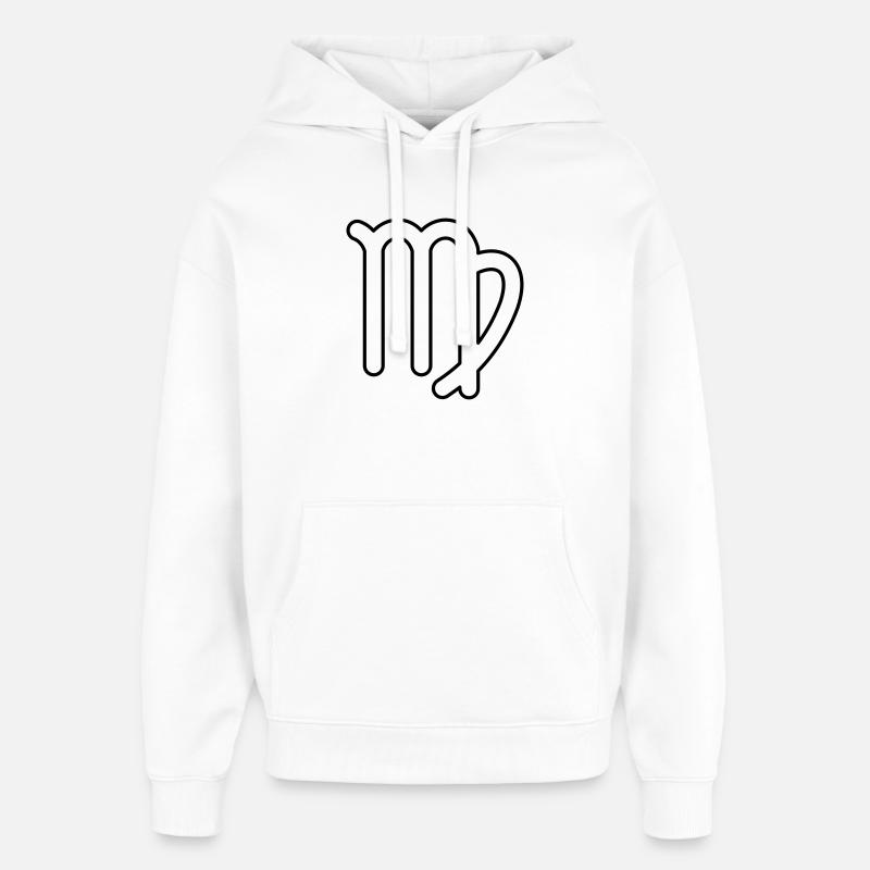 Jungfrau Sternzeichen Sternbild Tierkreiszeichen - Oversized Unisex Hoodie von Stanley/Stella - Weiß