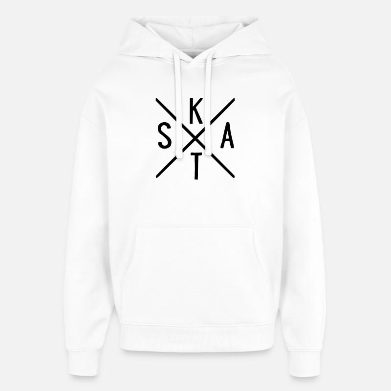 SKAT - Oversized Unisex Hoodie von Stanley/Stella - Weiß