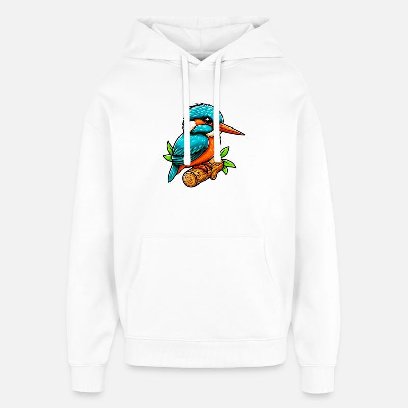 Eisvogel - Oversized Unisex Hoodie von Stanley/Stella - Weiß