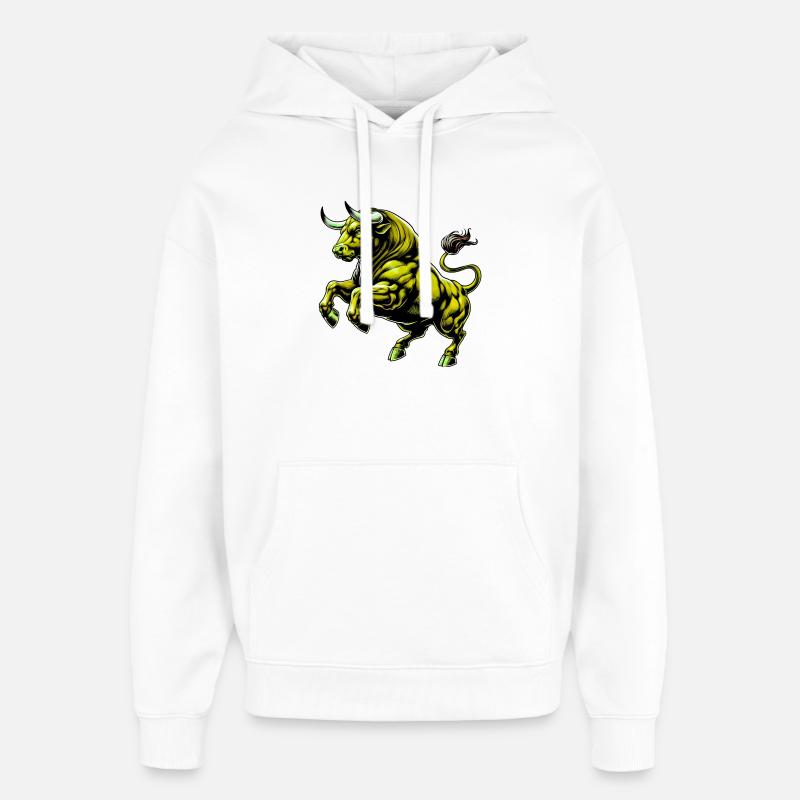 Taureau - Sweat à capuche unisexe Stanley/Stella Oversized - blanc