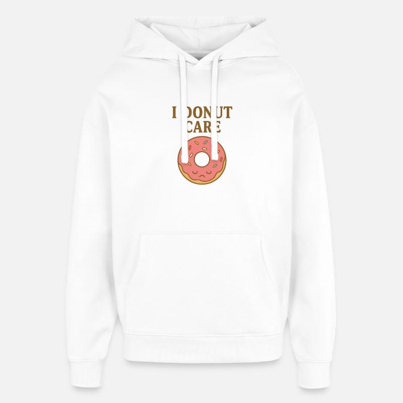 Beignet bien soigné avec clin d’œil - Sweat à capuche unisexe Stanley/Stella Oversized - blanc