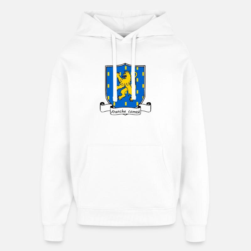 Franche-Comté - Sweat à capuche unisexe Stanley/Stella Oversized - blanc