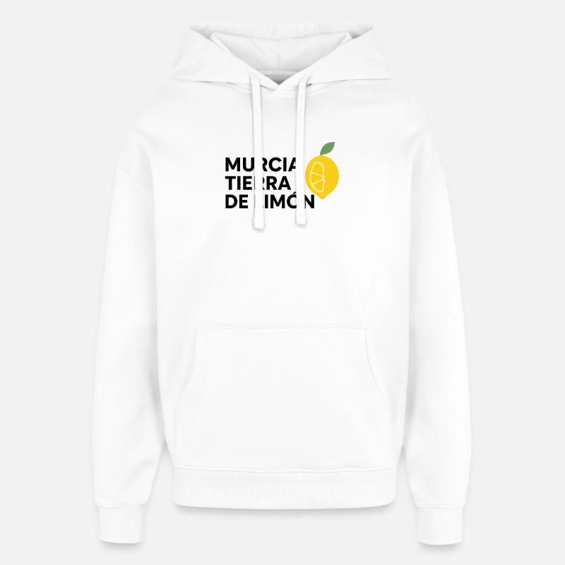 Design murcien - Sweat à capuche unisexe Stanley/Stella Oversized - blanc