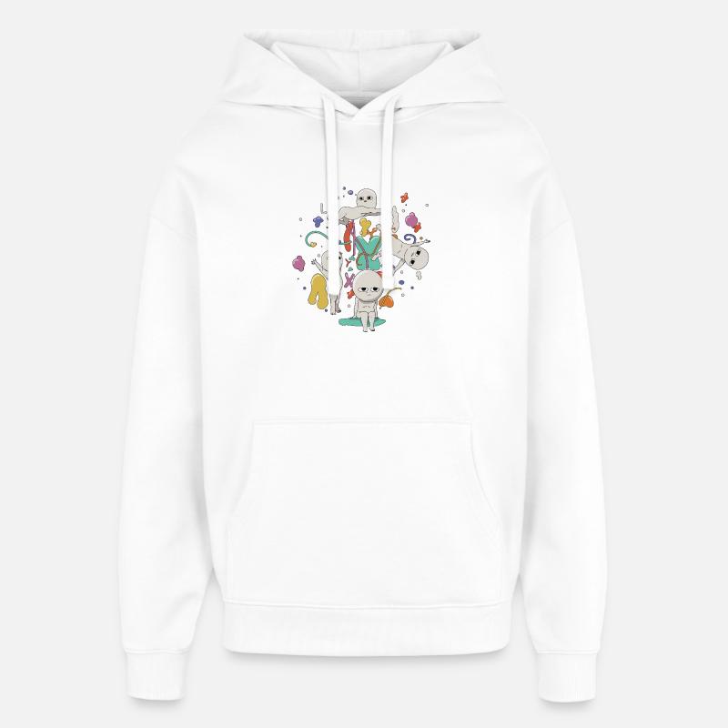 Hallucination - Sweat à capuche unisexe Stanley/Stella Oversized - blanc