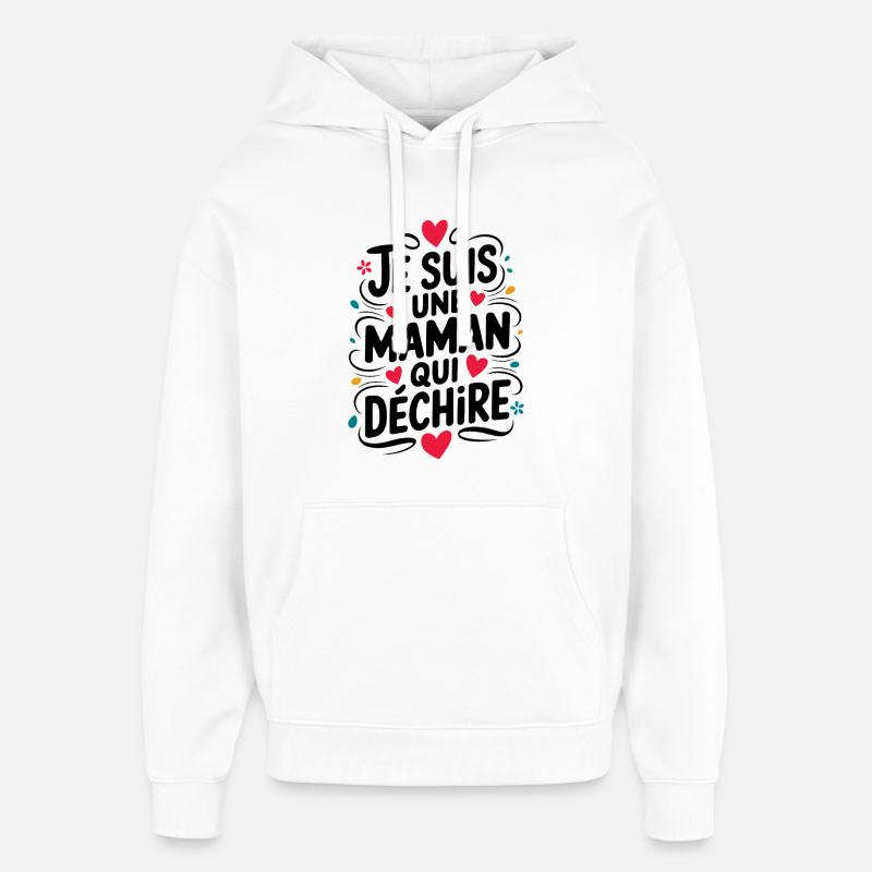 Ich bin eine Killer-Mutter - Oversized Unisex Hoodie von Stanley/Stella - Weiß