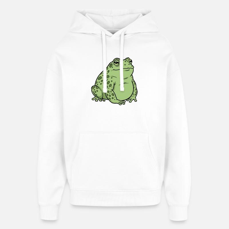 Fat toad - Oversized Unisex Hoodie by Stanley/Stella - white