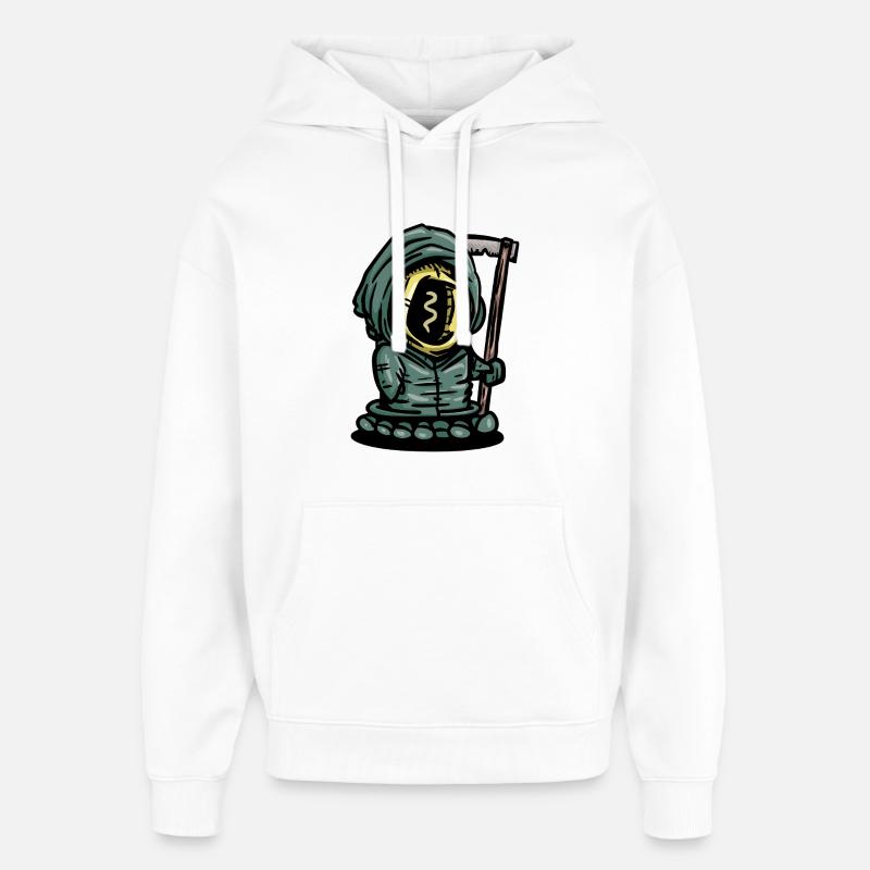 Œil de Cendre avec Hache Fantôme - Sweat à capuche unisexe Stanley/Stella Oversized - blanc