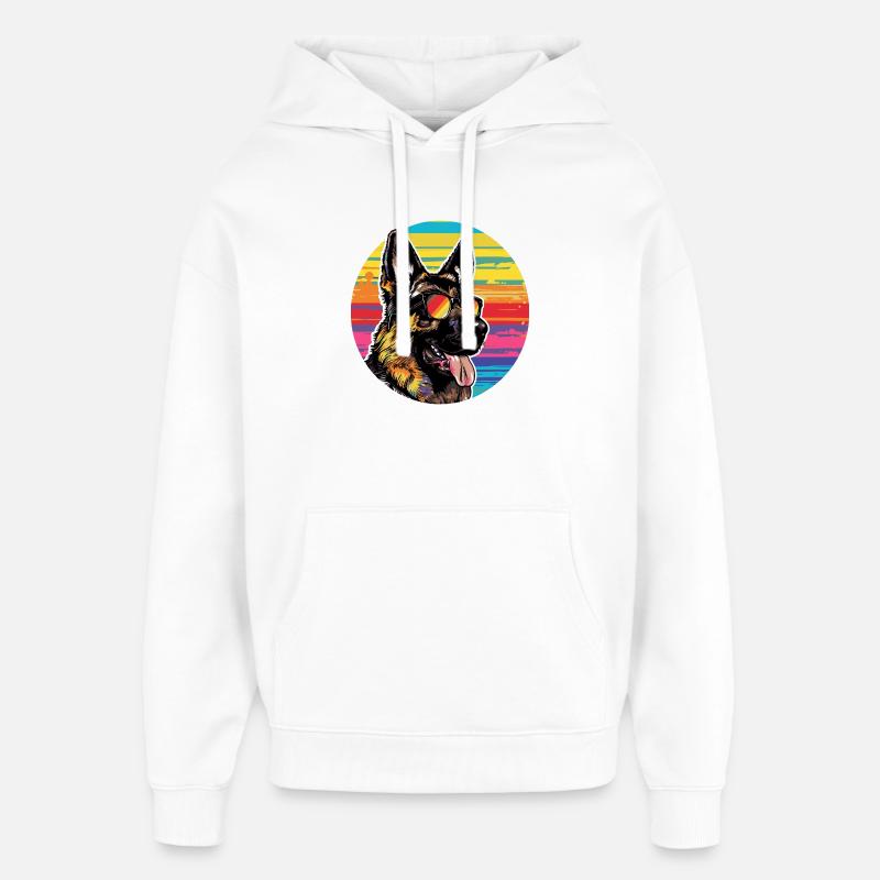 Lunettes de soleil pour chiens - Sweat à capuche unisexe Stanley/Stella Oversized - blanc