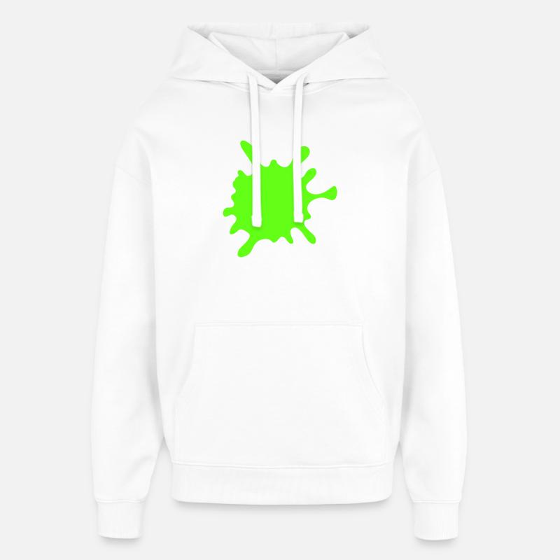 Éclaboussures de néon - Sweat à capuche unisexe Stanley/Stella Oversized - blanc