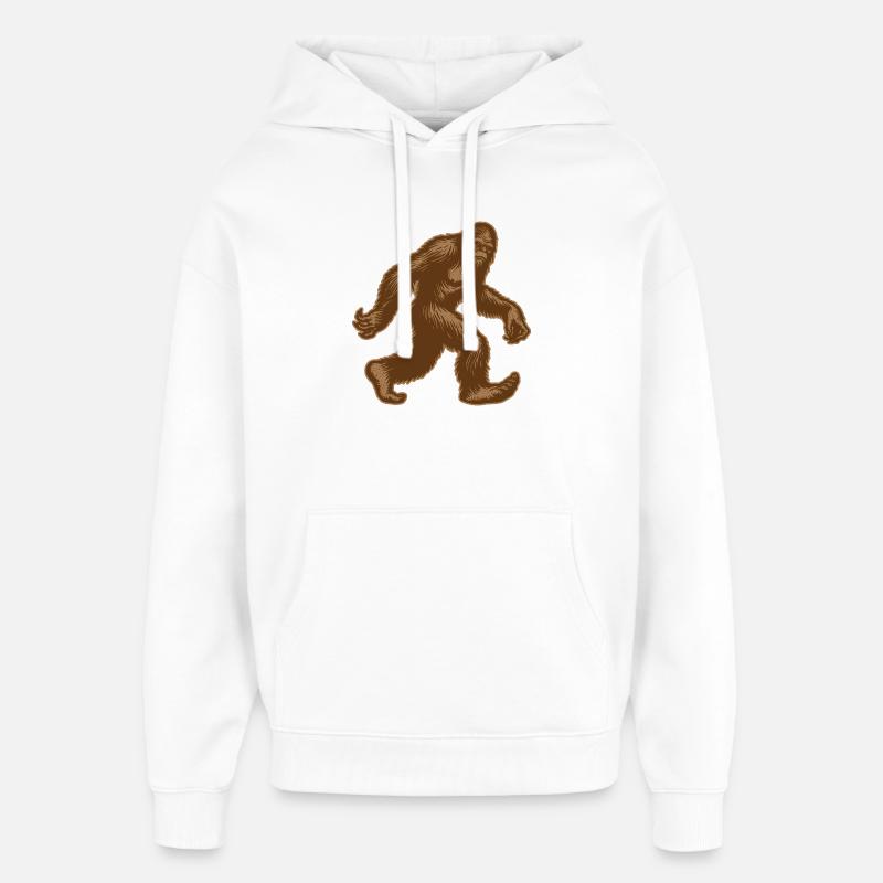 Sasquatch Bigfoot Marche - Sweat à capuche unisexe Stanley/Stella Oversized - blanc