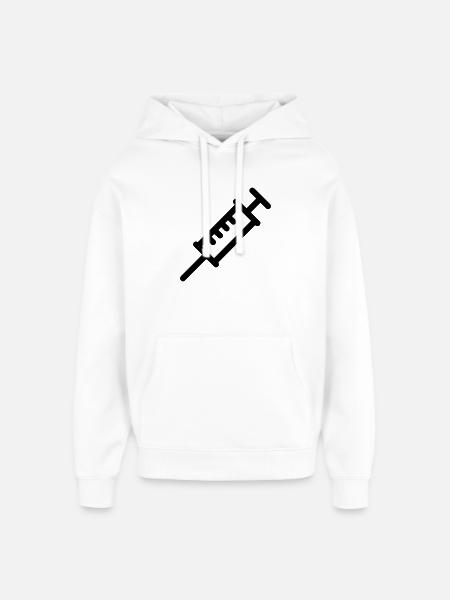 Spritze - Oversized Unisex Hoodie von Stanley/Stella - Weiß