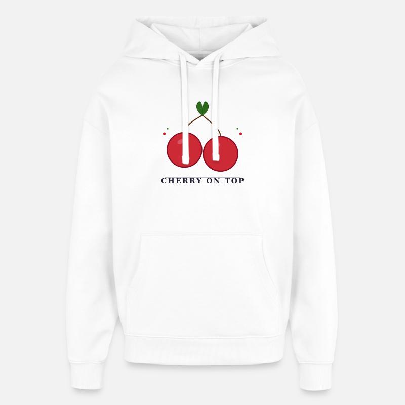 Cerise sur le gâteau - Sweat à capuche unisexe Stanley/Stella Oversized - blanc
