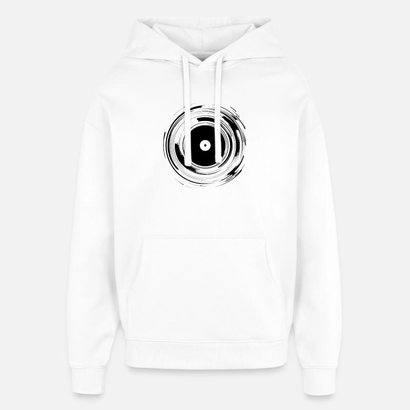 DJ Record - Sweat à capuche unisexe Stanley/Stella Oversized - blanc