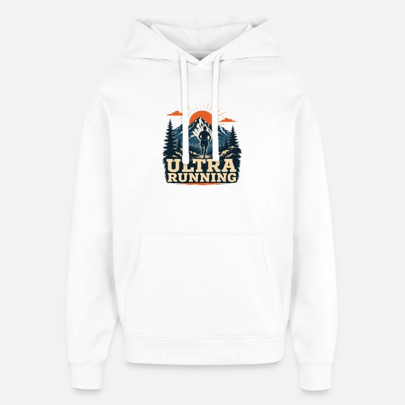 Ultra Running - Sweat à capuche unisexe Stanley/Stella Oversized - blanc