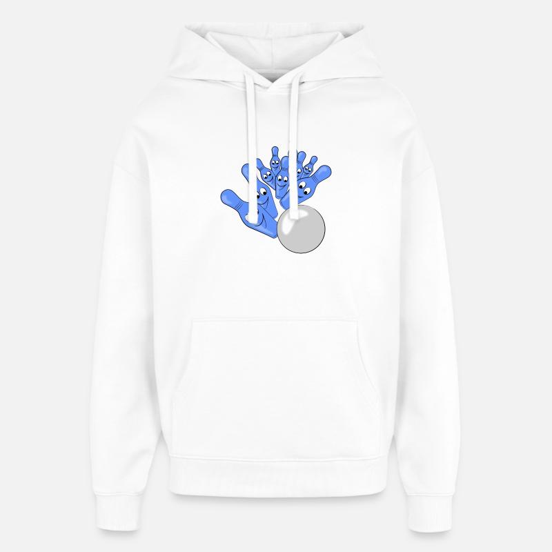 bowling - Sweat à capuche unisexe Stanley/Stella Oversized - blanc