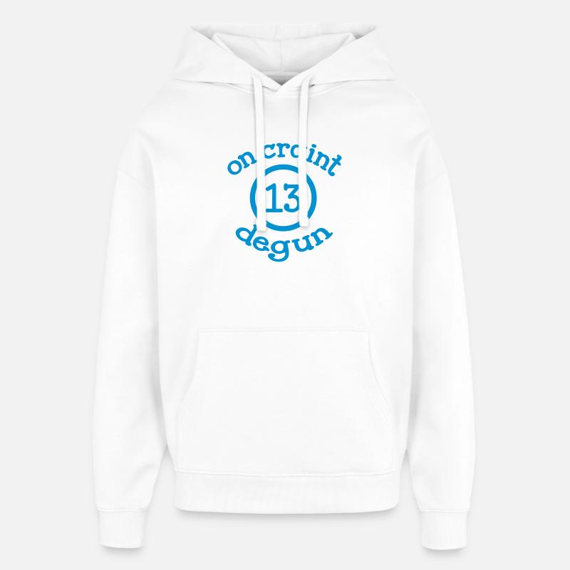 On craint degun - Marseille - Sweat à capuche unisexe Stanley/Stella Oversized - blanc