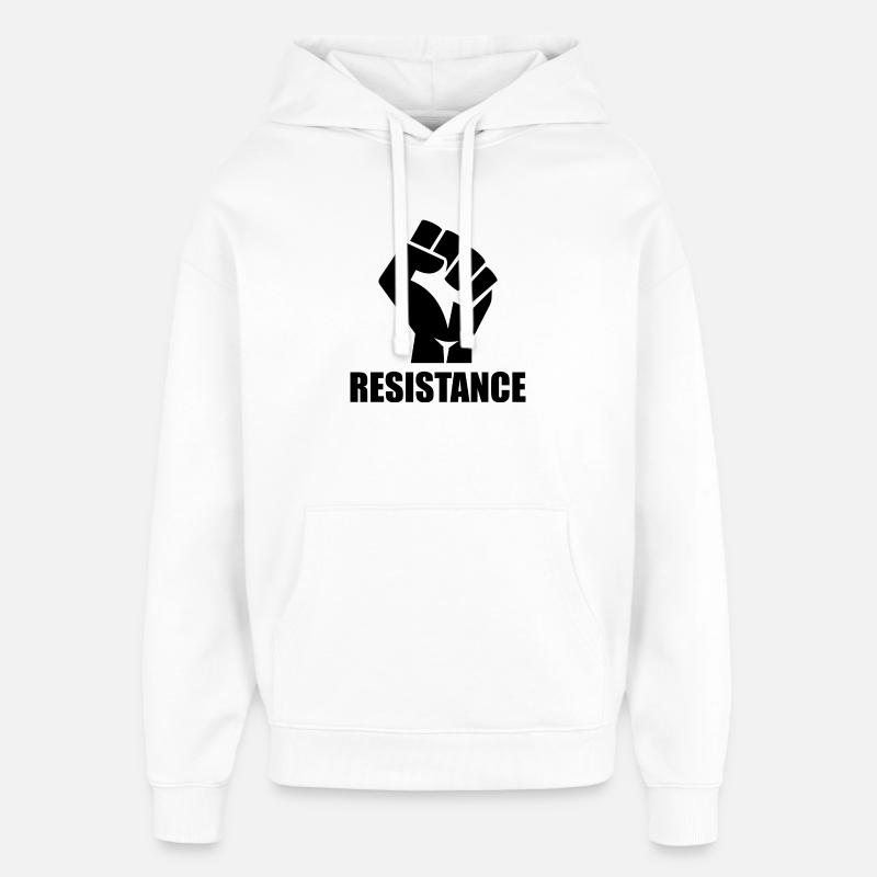 Résistance - Sweat à capuche unisexe Stanley/Stella Oversized - blanc