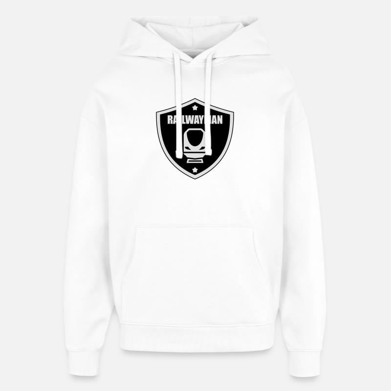 Eisenbahner / Eisenbahnen / Eisenbahn / Bahn - Oversized Unisex Hoodie von Stanley/Stella - Weiß