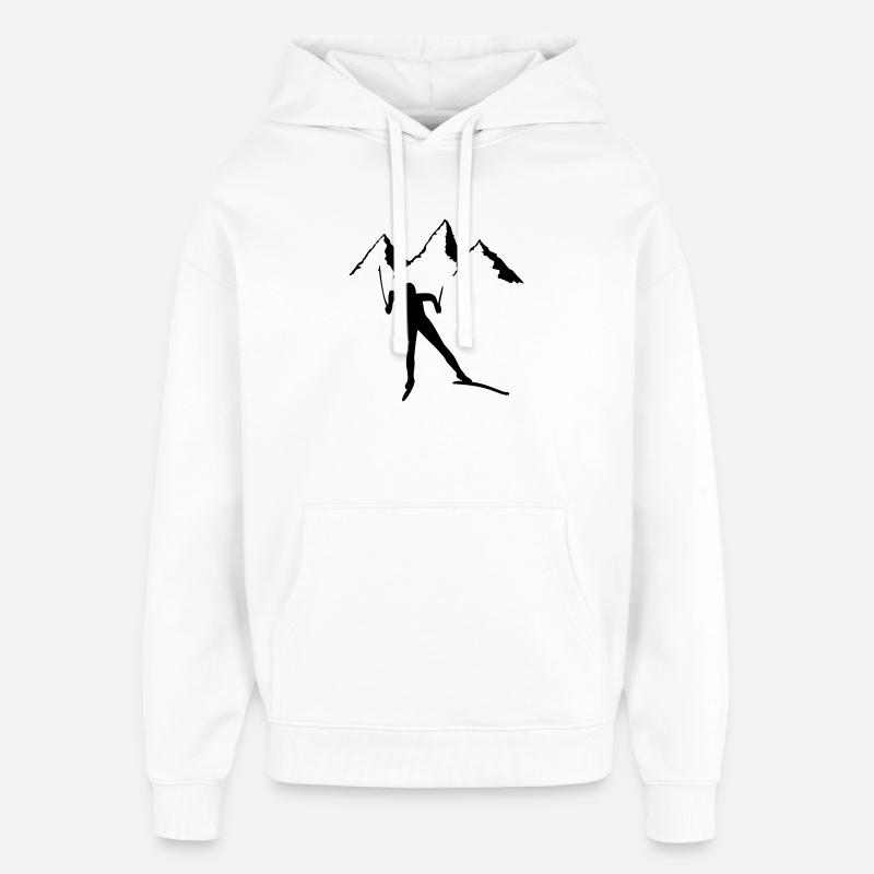 ski - Sweat à capuche unisexe Stanley/Stella Oversized - blanc