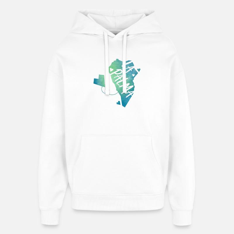 La Palma - Sweat à capuche unisexe Stanley/Stella Oversized - blanc