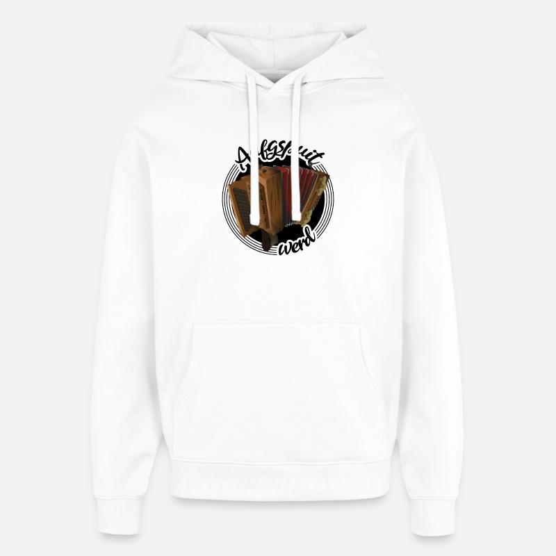 Steirische Harmonika - Aufgspuit werd | ZiachON! - Oversized Unisex Hoodie von Stanley/Stella - Weiß