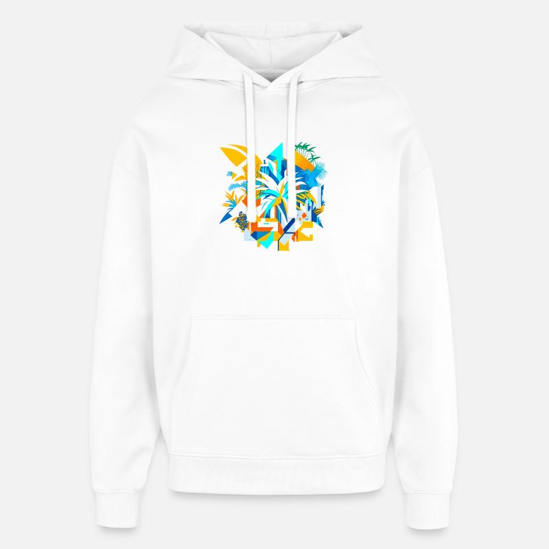Résumé été - Sweat à capuche unisexe Stanley/Stella Oversized - blanc