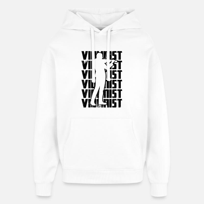 Violoniste - Sweat à capuche unisexe Stanley/Stella Oversized - blanc