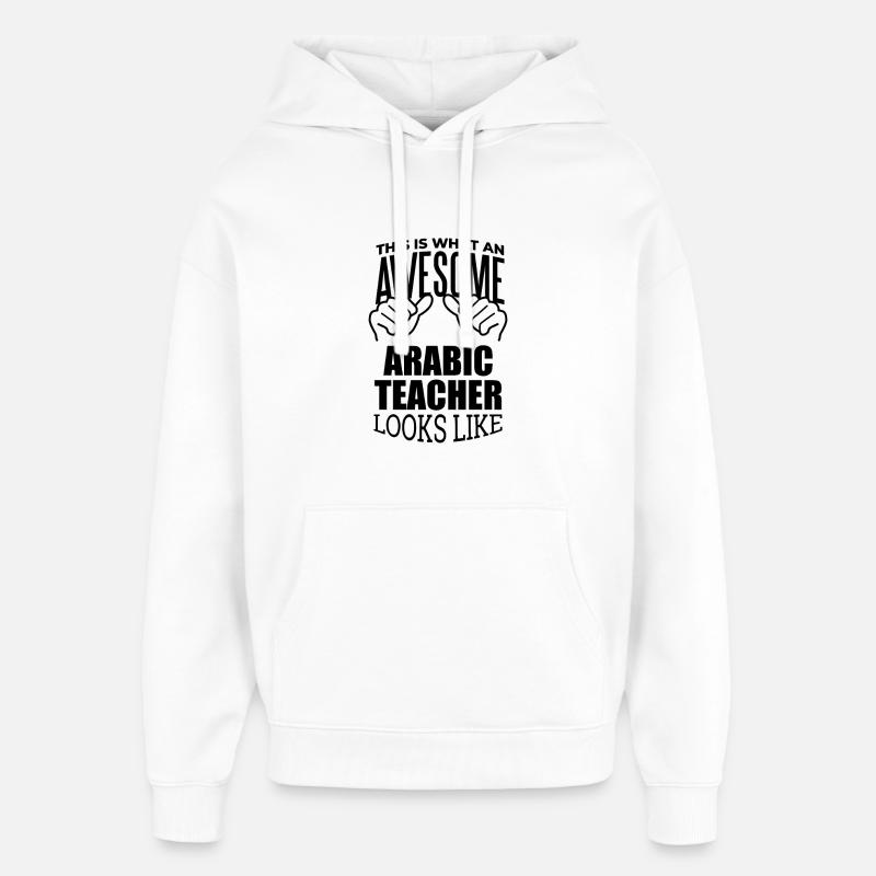 Arabe - Sweat à capuche unisexe Stanley/Stella Oversized - blanc