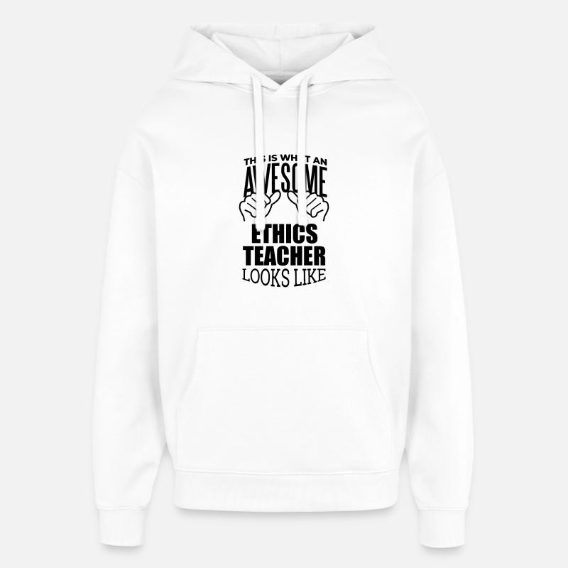 éthique - Sweat à capuche unisexe Stanley/Stella Oversized - blanc