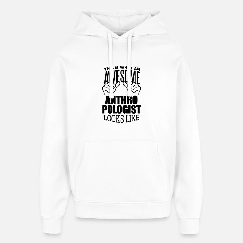 anthropologue - Sweat à capuche unisexe Stanley/Stella Oversized - blanc