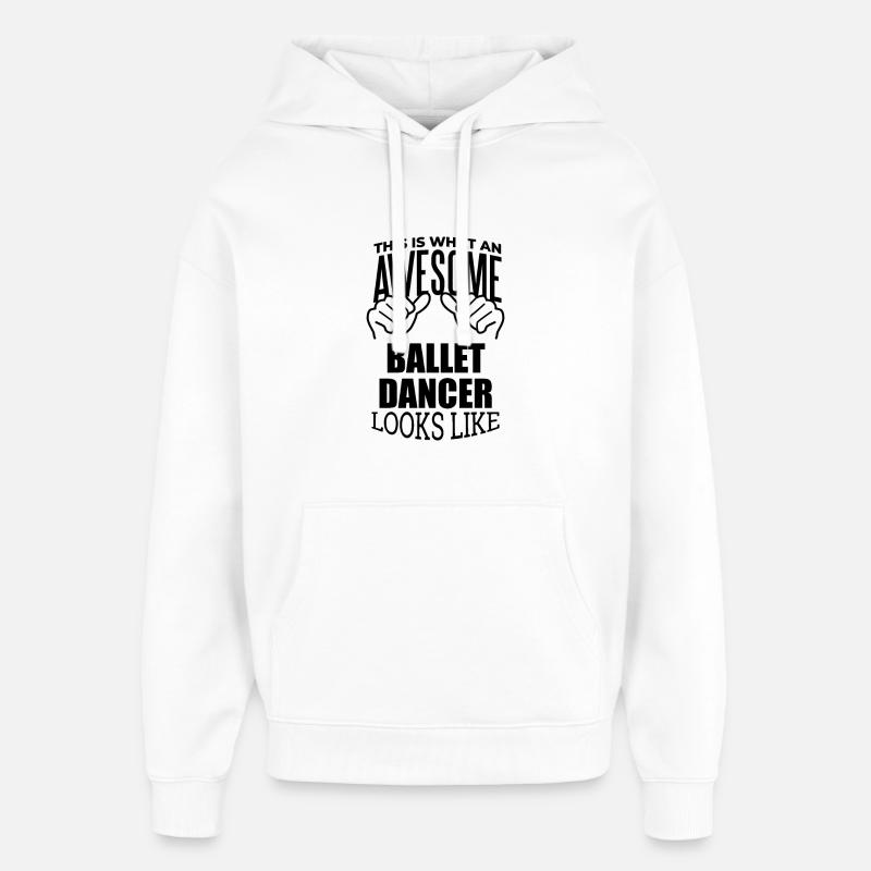 ballet - Sweat à capuche unisexe Stanley/Stella Oversized - blanc