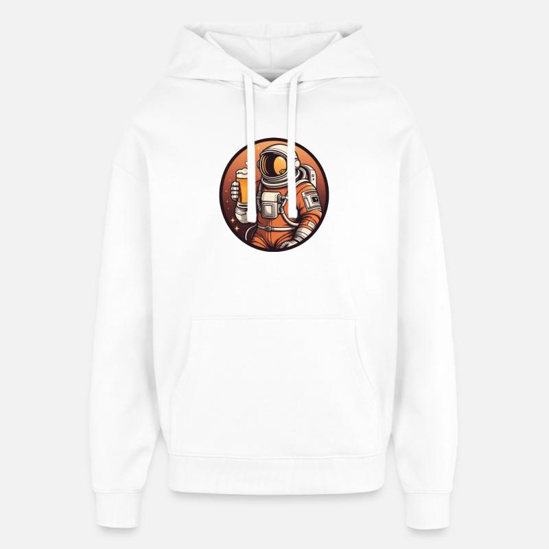 Star Beer Astronaute - Sweat à capuche unisexe Stanley/Stella Oversized - blanc