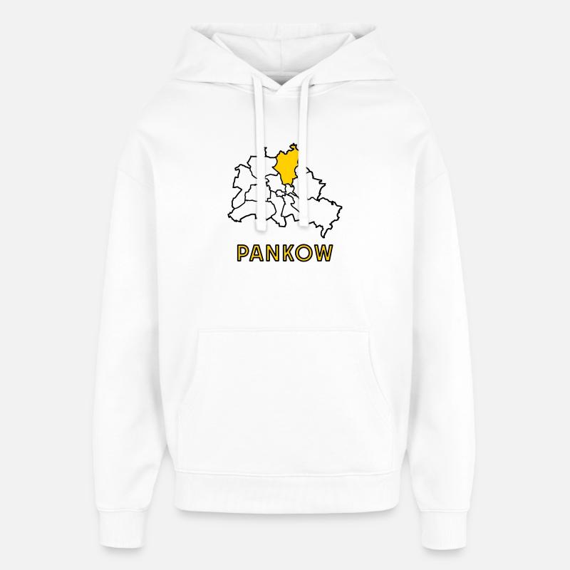 PANKOW, un quartier de Berlin - Sweat à capuche unisexe Stanley/Stella Oversized - blanc