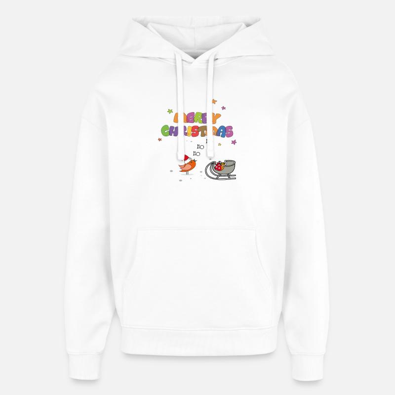 Joyeux noël - Sweat à capuche unisexe Stanley/Stella Oversized - blanc