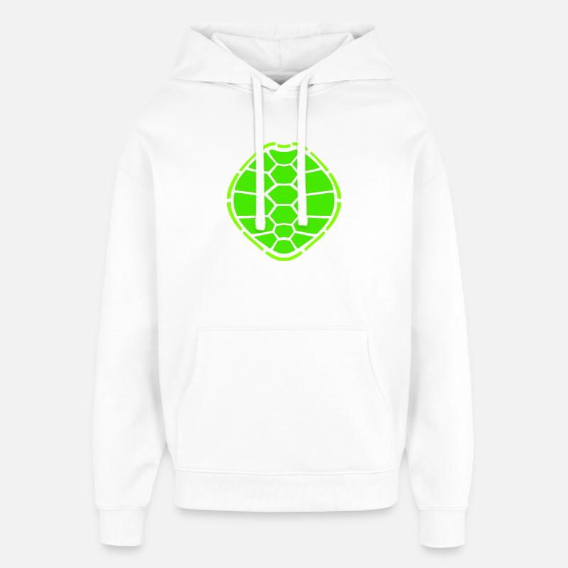 Turtle shell pattern turtle icon cool - Oversized Unisex Hoodie by Stanley/Stella - white