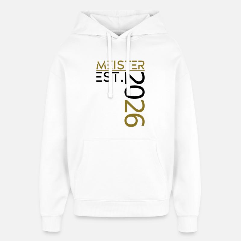 Master est. 2026 - Sweat à capuche unisexe Stanley/Stella Oversized - blanc