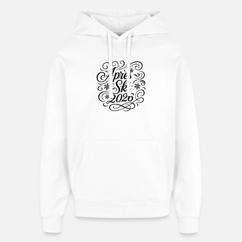 Soirée après-ski 2026 - Sweat à capuche unisexe Stanley/Stella Oversized - blanc