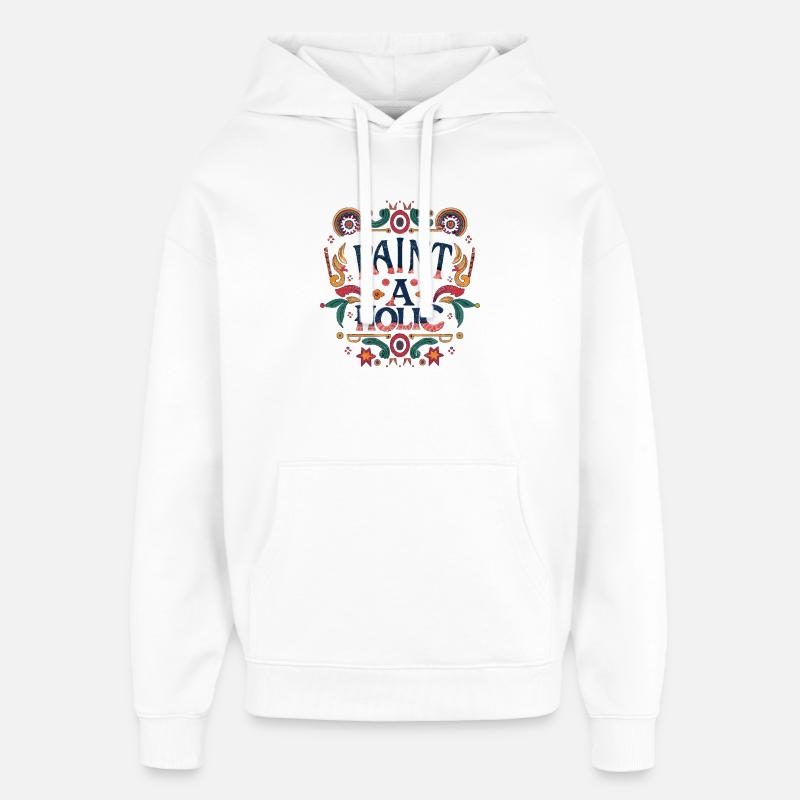 Accro de la peinture - Sweat à capuche unisexe Stanley/Stella Oversized - blanc