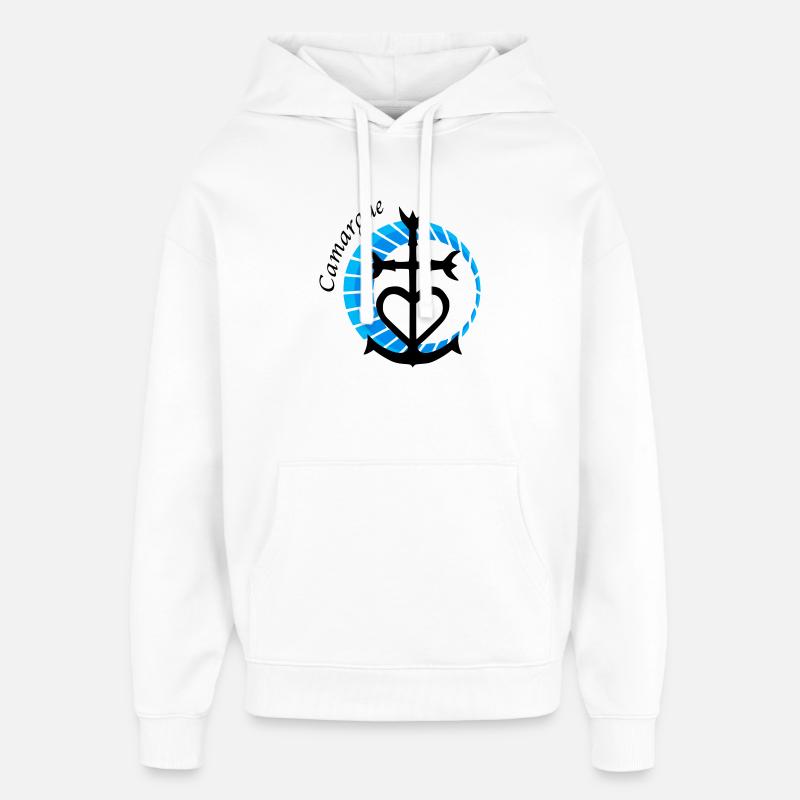 Camargue - Sweat à capuche unisexe Stanley/Stella Oversized - blanc