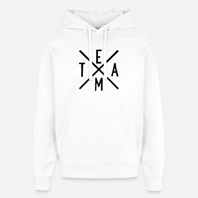 Équipe - Sweat à capuche unisexe Stanley/Stella Oversized - blanc