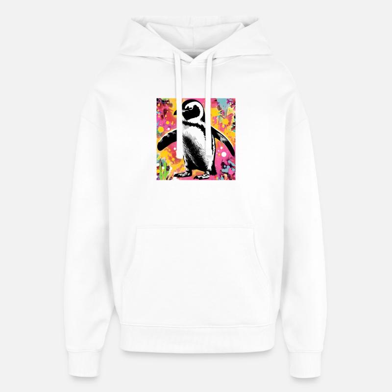 pingouin - Sweat à capuche unisexe Stanley/Stella Oversized - blanc